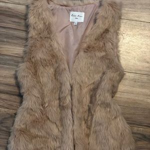 Faux fur vest